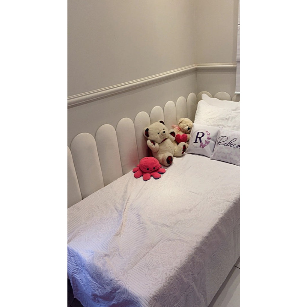 Cabeceira Adesiva Estofada Modelo Nuvem 60x20cm – Kit Completo para Cama Box Casal | Conforto, Design e Envio Imediato
