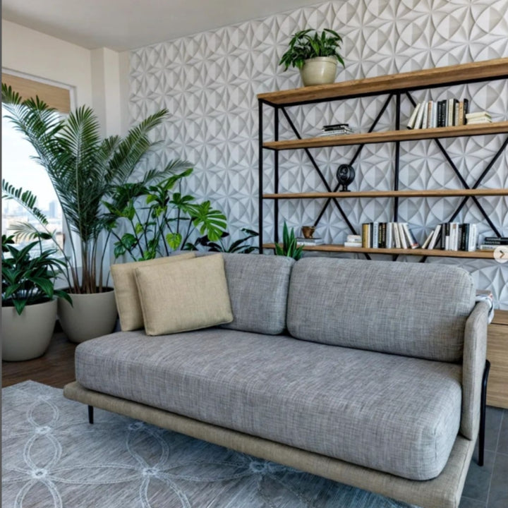 Kit com 100 Placas Decorativas 3D em PVC para Parede – Modelo 25cm | Design Moderno, Leve e de Fácil Instalação