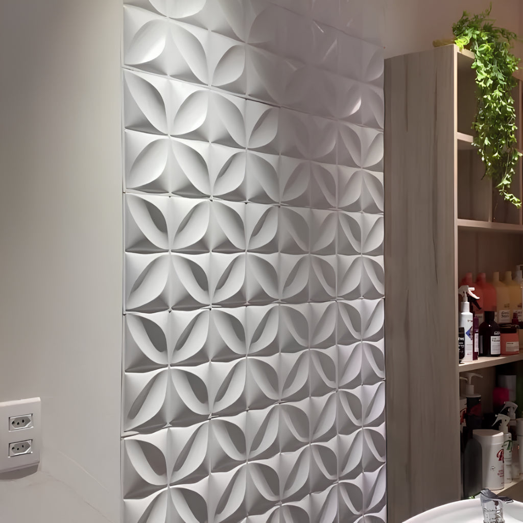 Kit com 100 Placas 3D de Revestimento em PVC – Efeito Decorativo Sofisticado para Parede | Fácil Instalação e Alta Durabilidade