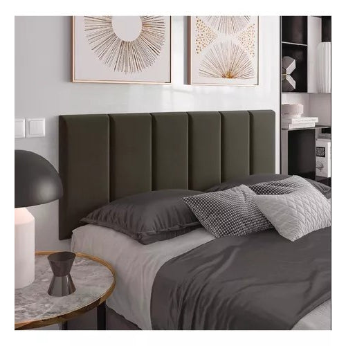 Cabeceira Estofada para Cama Box – Kit com 10 Unidades Retangulares 45x20cm | Envio Imediato e Design Sofisticado