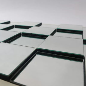 Espelho Decorativo 3D de Parede Liverpool – Design Moderno, Grande Formato e Efeito Geométrico Sofisticado