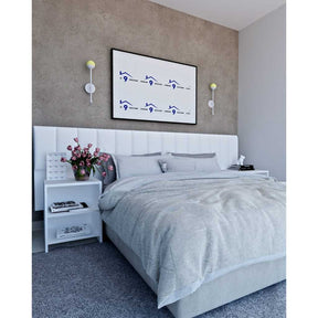 Mesa de Cabeceira com Nichos para Quarto – Design Minimalista, Alta Qualidade e Envio Imediato