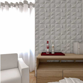 Kit com 100 Placas Decorativas 3D em PVC para Parede – Modelo 25cm | Design Moderno, Leve e de Fácil Instalação