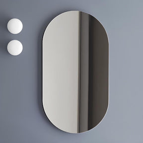 Espelho Oval Adesivo de Parede 80x50cm – Design Moderno para Banheiro, Sala ou Quarto | Envio Imediato