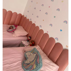 Cabeceira Estofada em L Modelo Nuvem 45x20cm – Kit com 15 Placas para Cama de Solteiro | Design Lúdico com Envio Imediato