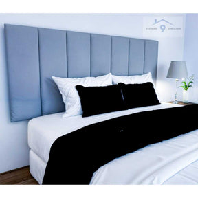 Cabeceira Estofada Modular para Cama Box Casal – Kit com 7 Placas 45x20cm | Visual Sofisticado e Instalação Prática