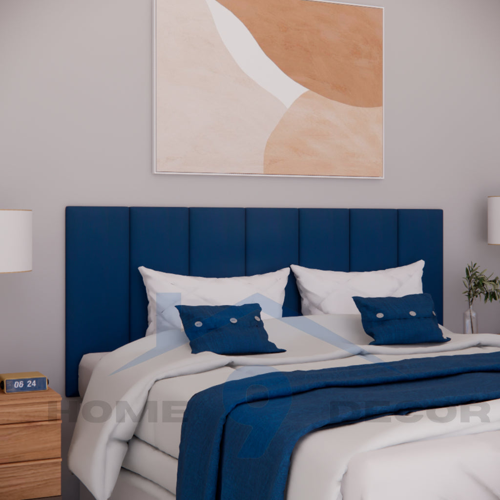 Cabeceira Estofada Modular para Cama Box Casal – Kit com 7 Placas 45x20cm | Visual Sofisticado e Instalação Prática